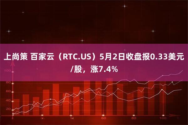 上尚策 百家云（RTC.US）5月2日收盘报0.33美元/股，涨7.4%